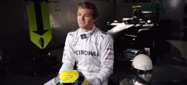Gut behütet: Rosberg erklärt seinen F1 Helm : Der Silberfpeil-Pilot erläutert Funktion und Design seiner schützenden Kopfbedeckung