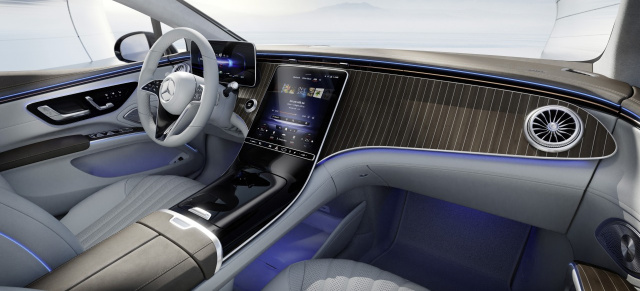 Mercedes-EQS: so sieht‘s innen ohne Hyperscreen aus: S-Klasse-Design lässt beim EQS ohne Hyperscreen grüßen