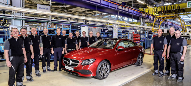 Mercedes-Benz E-Klasse Coupé: Produktionsstart: Fertigung Mercedes-Benz E-Klasse Coupés ist angelaufen