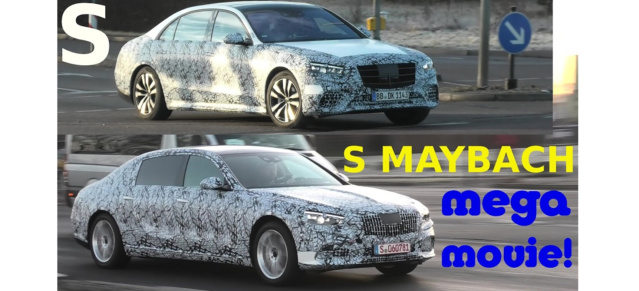 Mercedes-Erlkönige erwischt: Star-Spy-Shot: S-Klasse und Maybach Prototypen im Video