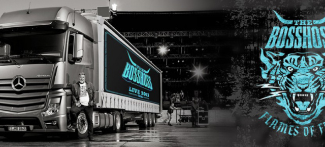 The Boss Hoss: On the Road again - und wieder mit Actros!: Mercedes-Benz Nutzfahrzeuge im Show Business