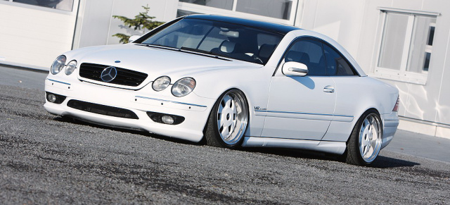 White Radical! Mercedes-Tuning: V12 plus Bi-Turbo sorgen für Burn-Out-Syndrom an der CL-Hinterachse