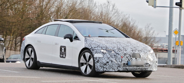 Mercedes Erlkönig-Premiere: Erste Bilder vom Mercedes EQS Facelift 2026