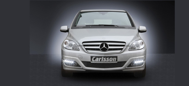 Carlsson: LED Daylights für die B-Klasse: Die LED-Tagfahrleuchten vom bekannten Mercedes Veredler gibt's beim Mercedes-Benz-Partner