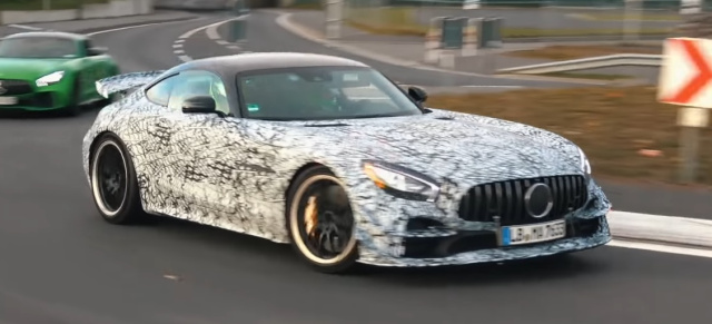 Mercedes-AMG Erlkönig erwischt: Erlkönig-Video: Mercedes-AMG GT Black Series
