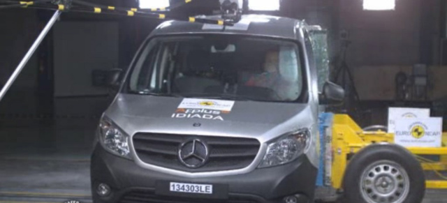 EuroNCAP: Mercedes Benz Citan verbessert sich im Crashtest: Der Mercedes Van bekommt nun vier Sterne