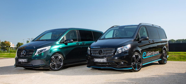 Mercedes-Benz e-Vito VP Spirit „silent dynamic“ & V 300 d VP Spirit Mk II: Ungleiche Brüder