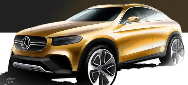 Sensation in Shanghai: Premiere für Mercedes GLC Coupé Concept: Die Studie vom zweiten Mercedes-Benz Crossover soll sehr seriennah in