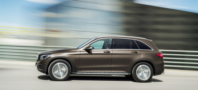 Mercedes GLC: Bridgestone übernimmt die Haftung: Das neue SUV rollt auf Dueler H/P Sportreifen