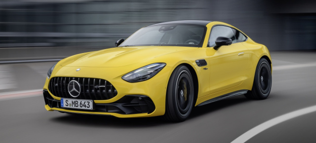 Mercedes Premiere: Die AMG-GT-Familie wächst: Mercedes-AMG GT 43 Coupé: 421 PS in entschärfter Verpackung