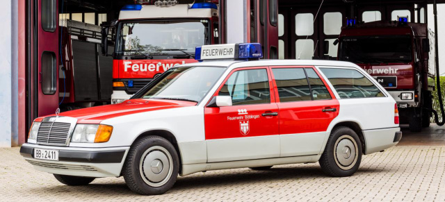 Mercedes-Benz Klassiker im Einsatz: Florian, der Star-Firefighter: Mercedes 250 D Feuerwehr-Kommandowagen