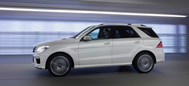 Premiere: Der neue Mercedes ML63 AMG  zeigt sich: Mit bis zu 557 PS wird der Superstar unter den SUV in Erscheinung treten
