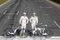 Zwei Elektro-Räder für Schumi und Rosberg : Mercedes-Silberpfeilfahrer unterwegs auf smart ebike