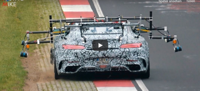 Mercedes-AMG Erlkönig erwischt: Blick auf das Biest: Video und Bilder vom AMG GT Black Series