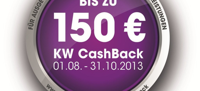 Geld zurück: KW Cash-Back-Aktion: Der Fahrwerksspezialist vergütet bis zu 150 Euro als Einbau-Prämie