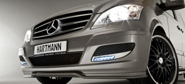 Lichtgestalten: Dimmbares LED-Daylight von HARTMANN TUNING: Der Spezialist für Mercedes Vito und Viano Tuning hat neue Tagfahrleuchten im Programm 