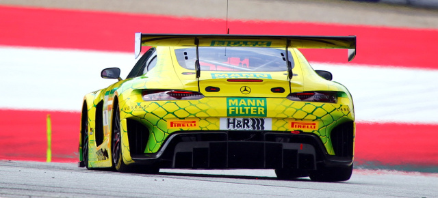 Die MANN-FILTER Mamba beim ADAC GT Masters in Spielberg: Harte Kämpfe und spektakuläre Rennen auf dem Red Bull Ring mit Punkten belohnt