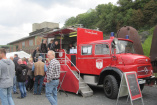 SCHÖNE STERNE 2015: Mercedes-Feuerwehr als Imbisswagen: Wieder dabei! Mercedes-Benz Tanklöschfahrzeug Typ 1113 aus dem Jahr 1970 für Currywurst & Co.