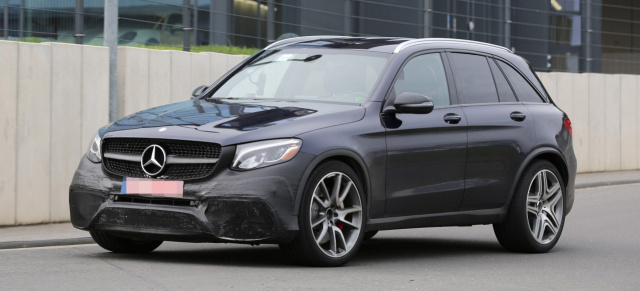 Erlkönig erwischt: Mercedes-AMG GLC 63: Spy Shot: Neues Tarnkleid für Mercedes-AMG GLC 63