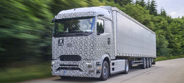 Daimler Truck: Elektrisch auf der Schwäbischen Alb: Erprobung des eActros 600 für den Fernverkehr