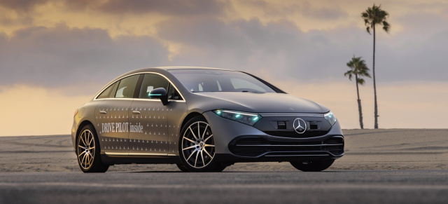 Mercedes-Benz erhält Genehmigung für  spezielle Außenbeleuchtung für automatisiertes Fahren: Autonomes Fahren: Dem Stern geht ein Licht auf