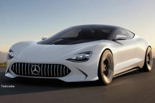 Mercedes SLA 2027 - Vision eines GT-Sportwagens