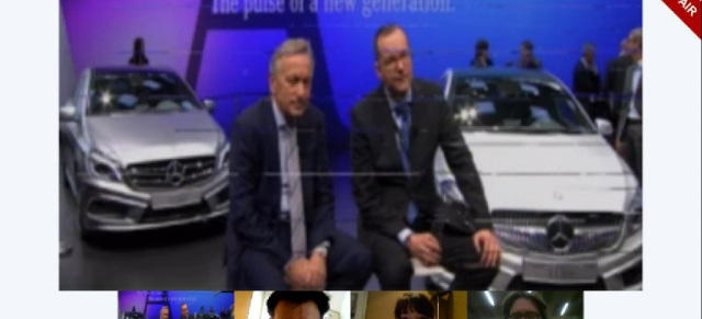 10 Fragen &  Antworten zur neuen A-Klasse 2012: Live Talk mit Mercedes-Benz vom Genfer Autosalon
