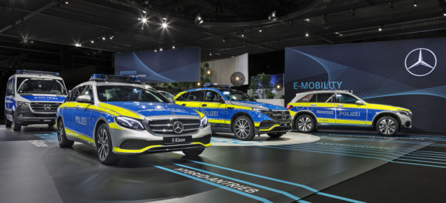 Mercedes-Benz auf der GPEC 2020: Tatütata: Die Mercedes-Benz Polizeiwagen sind da!