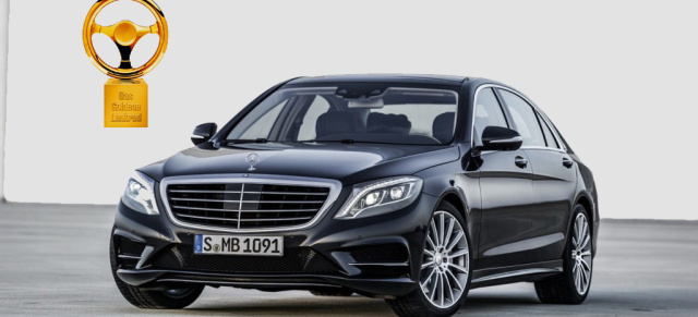 Erste Klasse in der Oberklasse: Mercedes S-Klasse gewinnt "Goldenes Lenkrad 2013": In der Oberklasse/Luxusklasse heißt der Sieger des "Auto Oscars" Mercedes-Benz S-Klasse