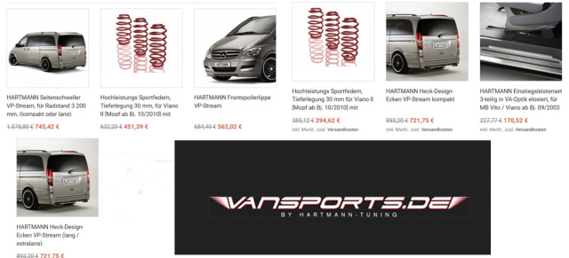 Tuning für Mercedes-Benz Vito & Viano: VANSPORTS.DE legt die Preise tiefer