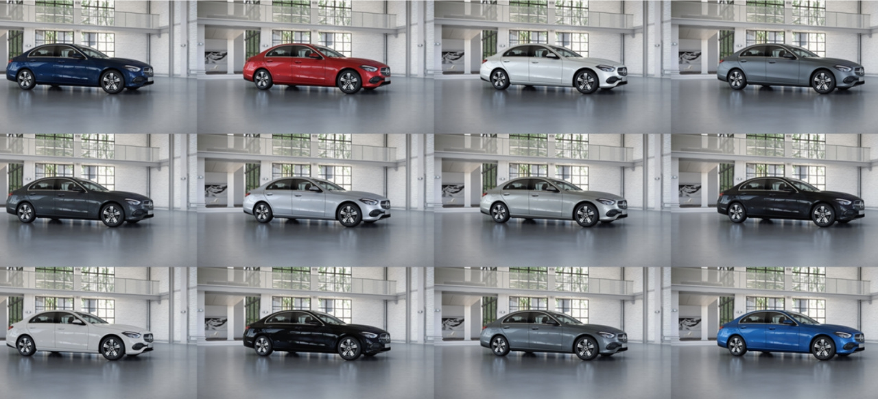 Ins Bild gesetzt Alle Farben der neuen MercedesBenz CKlasse Die Gabe der Farbe Alle 12
