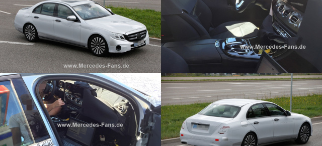 Erlkönig erwischt: Mercedes E-Klasse 2016 – innen und außen!: Aktuelle Bilder - auch vom Innenraum - von der kommenden Baureihe W213