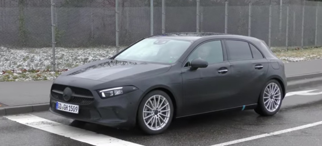 Mercedes-Benz Erlkönig erwischt: Spy Shot Video: Aktuelle Filmaufnahmen von der neuen A-Klasse W177