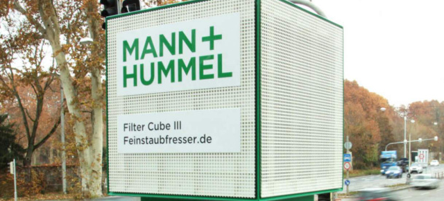 Feinstaubfresser statt Fahrverbote: Filter Cubes könnten Fahrverbote vermeiden: Filterspezialist MANN+HUMMEL präsentiert Technologie zur Senkung der NO2-Belastung an vielbefahrenen Straßen