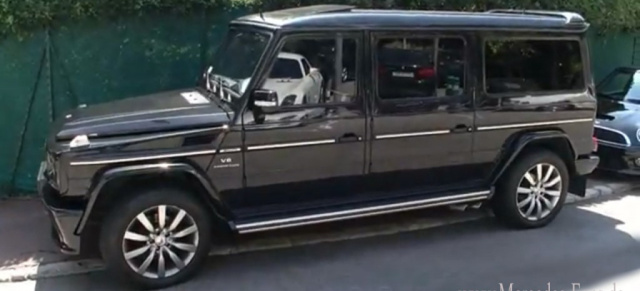 In die Länge gezogen: Mercedes G55 als Stretch-Version: Langversion des Mercedes G55 in Monaco gesichtet