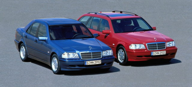 Happy Birthday Mercedes C-Klasse : Stiller Geburtstag für den Baby Benz der zweiten Generation // 20 Jahre W202 // Händlerpremiere 18.Juni 1993