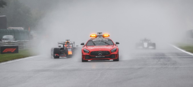 Formel 1 in Spa Francorchamps fällt ins Wasser: Das kürzeste Rennen der Geschichte