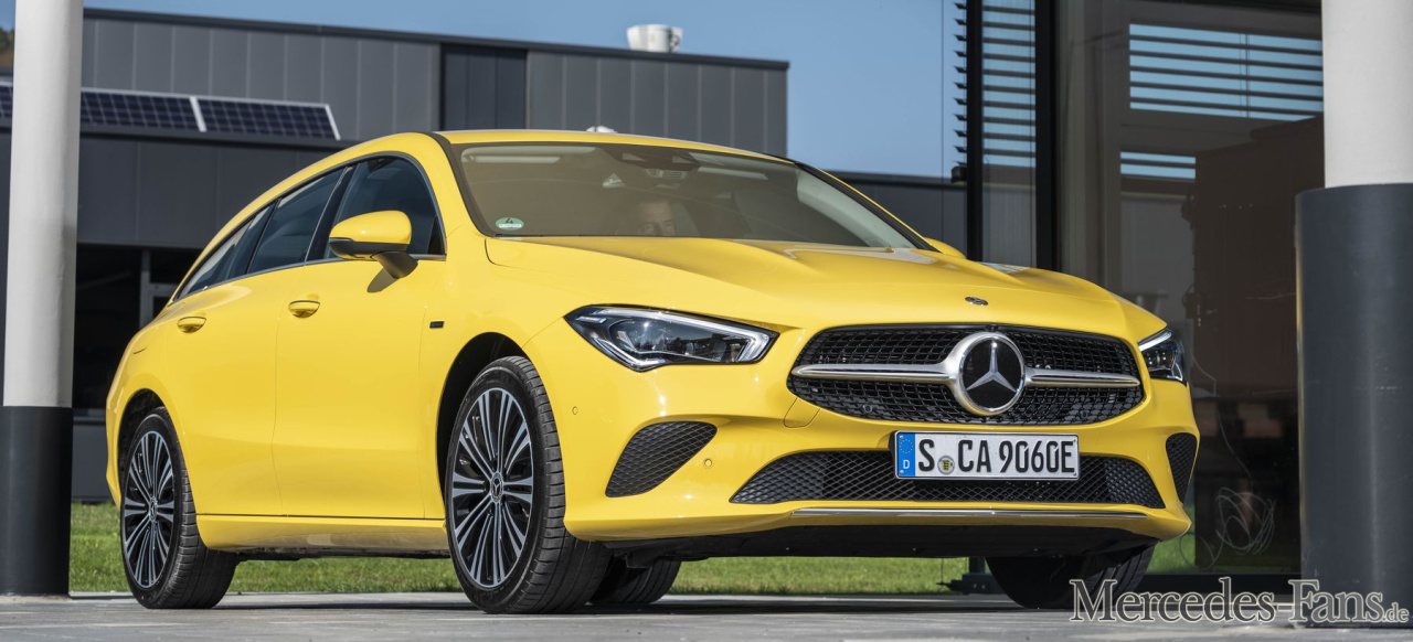 Fahrbericht MercedesBenz CLA 250e Shooting Brake Stern. Strom