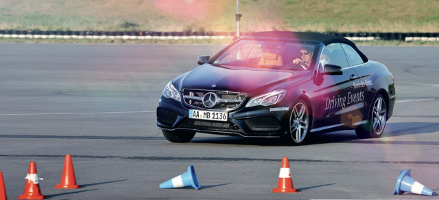 Driving Events - Training mit Stern! : Mit den Mercedes-Benz Fahrsicherheitstrainings kontrolliert den Grenzbereich erfahren: Driving Events Sommerprogramm 2014