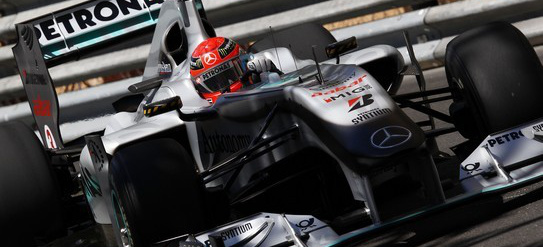 Formel 1 GP Monaco: Strafe für Schumi: Die Rennkommission verhängt eine Zeitstrafe - Schumi fällt von Platz 6 auf Rang 12 zurück