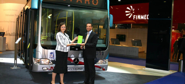 Mercedes-Benz Citaro erhält Auszeichnung Bester Bus: Zum vierten Mal in Folge ist Mercedes-Benz Sieger der Wahl Bester Bus.