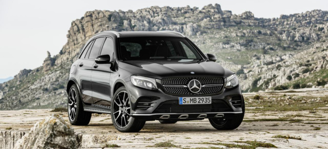 Starkes SUV Debüt: Der neue Mercedes-AMG GLC 43 4MATIC : Premiere in New York: Mit dem GLC 43 rollt das erstes Midsize-SUV aus Affalterbach an