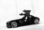 Edelschimmer für  den Mercedes SLS AMG : BRABUS präsentiert stark Carbon-haltiges Trimmpaket für den Mercedes Supersportwagen