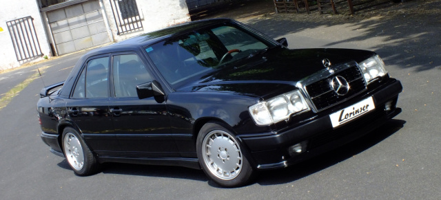 Black Beauty: Mercedes 300E (W124): 85er Lorinser–Limousine ist ein Hingucker