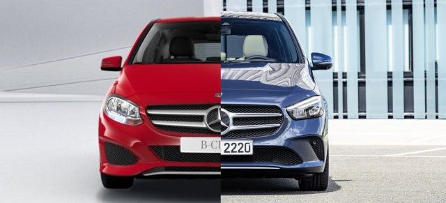 B-Klasse Kopf an Kopf: W246 vs. W247: Gesichtsvergleich: Mercedes