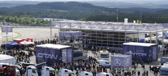 12.-14.Juli: Mercedes-Benz Trucks zeigt neue Produktrange am Truck-Grand-Prix: Mercedes-Benz Trucks mit Actros, Antos, Arocs und Atego vom 12. bis 14. Juli am Nürburgring