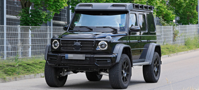 Mercedes-AMG G-Klasse 4x4 Erlkönig: 2021 Mercedes-AMG G 4x4² Prototyp ungetarnt erwischt