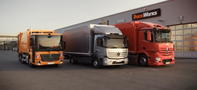 Trailer 2014: Mercedes-Benz Atego, Econic, Antos: Drei Baureihen, ein Ziel: Mercedes-Benz liefert perfekte Lösungen für sämtliche Aufgaben des Verteilerverkehrs.