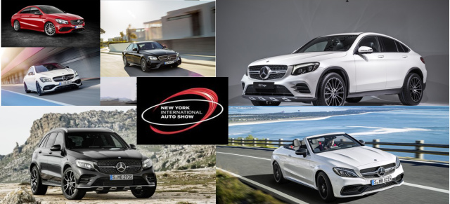 New York Auto Show: Mercedes-Benz auf der NYIAS 2016 : Six-Show in New York: Mercedes zeigt sechs Newcomer 