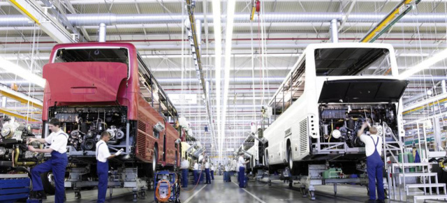 Jubiläum 20 Jahre EvoBus Werk Neu-Ulm:: Seit 1992 über 52.000 Komplettbusse und drei Millionen Fahrgastsitze am Standort gefertigt